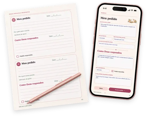 Bônus Meu Caderno de Pedidos e Respostas